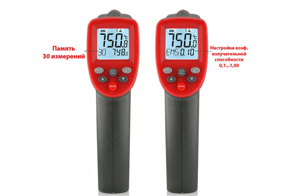 Пирометр бесконтактный цифровой -50-750°C WINTACT WT700 Чернигов - изображение 6