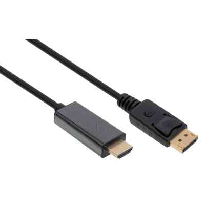 Кабель мультимедійний DisplayPort M to HDMI M 1.8m V1.4/V2.1 4K120/8K60 Vinga (VCPDP14HI211.8) Вінниця