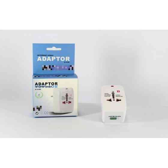 Мережевий трійник Multi/Global Functions квадратний (1287), універсальний адаптер з кількома розетками Одеса