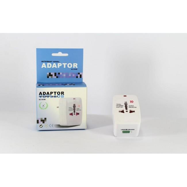Сетевой тройник Multi / Global Functions квадратный (1287), универсальный адаптер с несколькими розетками Одесса - изображение 1