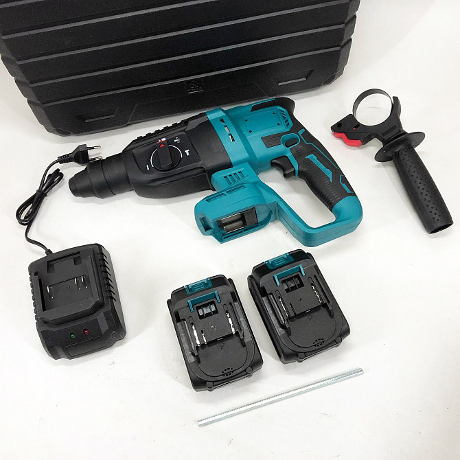 Хороший перфоратор по бетону KRAFFTEC 48V 2 акб, Професиональный перфоратор Дрель TS-44 Львов - изображение 3