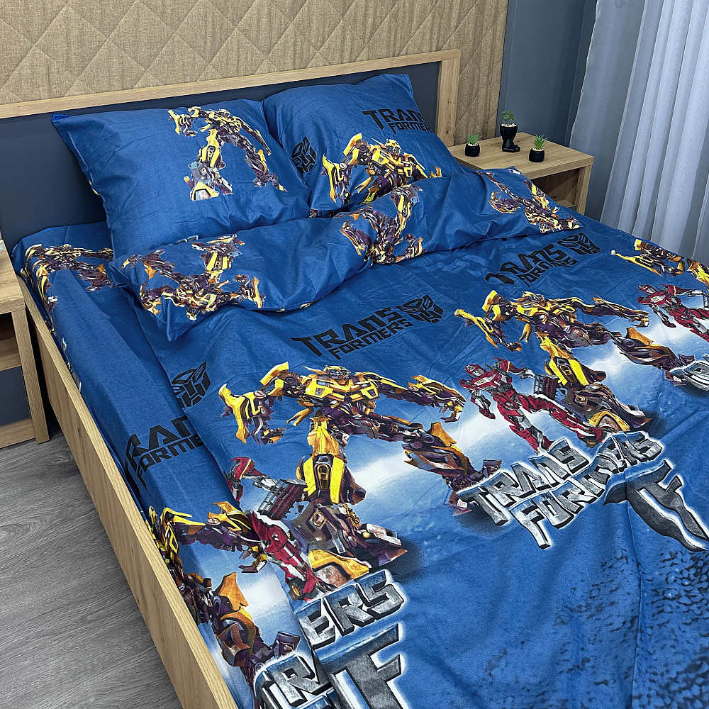 Комплект детского постельного белья Фланель, Koloco Полуторный 150х210 с разноцветным принтом (88-064) Киев - изображение 1