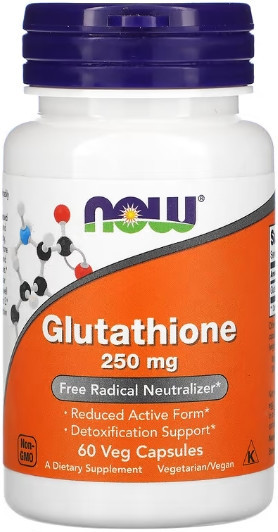 Глутатион NOW Glutathione 250mg - 60 vcaps Киев - изображение 1