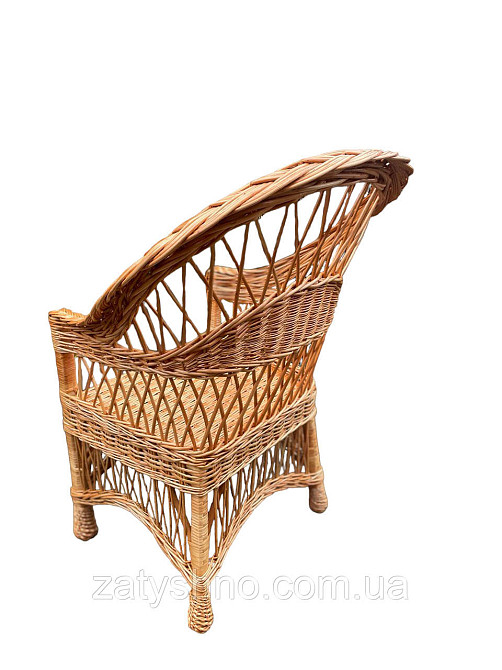 Крісло з лози плетене Київ - фото 4