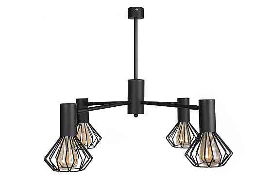 Люстра лофт чорна 4 лампи Diadem NL 22152-4 BK Київ