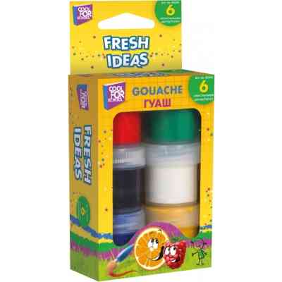 Гуашевые краски Cool For School в блистере 6 цветов 10 мл (CF60165) Винница