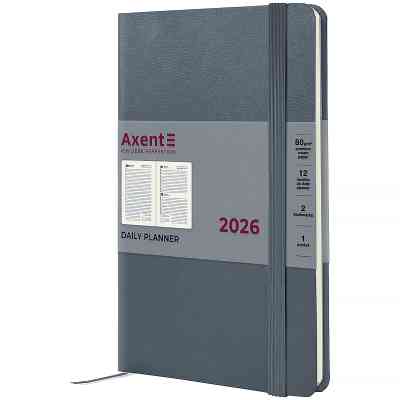 Тижневик Axent датований 2026 Partner Strong, 145х210, сірий (8819-26-62-A) Вінниця