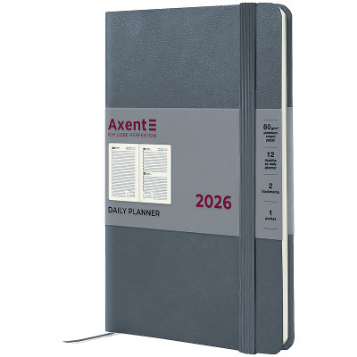 Тижневик Axent датований 2026 Partner Strong, 145х210, сірий (8819-26-62-A) Вінниця - фото 1