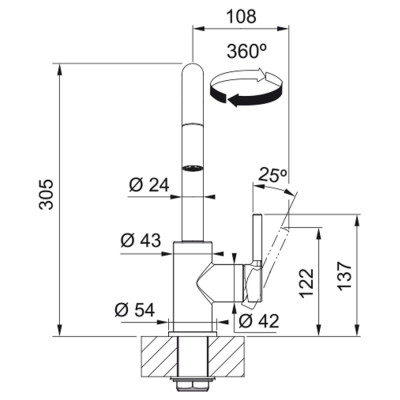 Змішувач Franke Lina U Pull Down (115.0728.477) Вінниця - фото 5