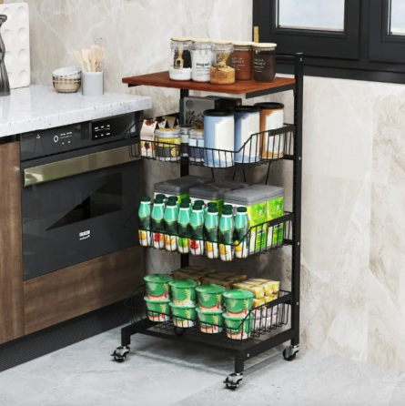 Стелаж Costway Vroda мобільний в стилі Loft Київ