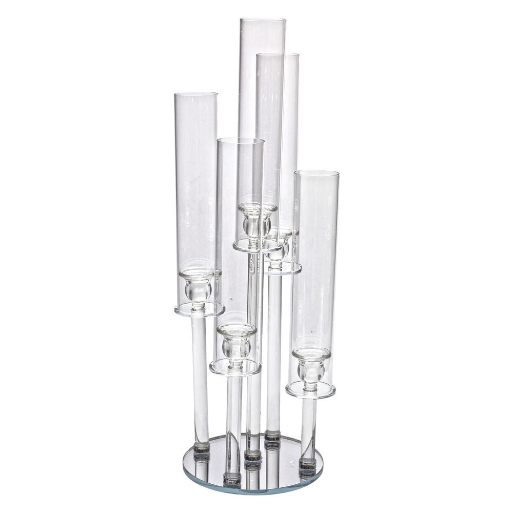 Декоративный стеклянный подсвечник на 5 свечей Киев - изображение 3