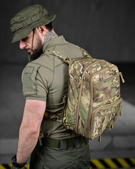 Тактичний рюкзак 15 л чіпляється на плитоноску мультикам ДЛ6330 Одеса - фото 3
