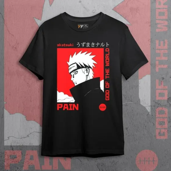 Футболка чоловіча з  принтом Наруто Пейн Розмір 48 Anime0023 Дніпро