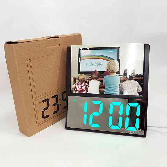 Часы электронные настольные с дисплеем DS-6608, Цифровые часы настольные с светящимся дисплеем XE-81 Ивано-Франковск