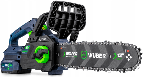 Акумуляторна пила ланцюгова + 2 акумулятори 4А·год 20В + шина 30см Wuber (Польща) Київ