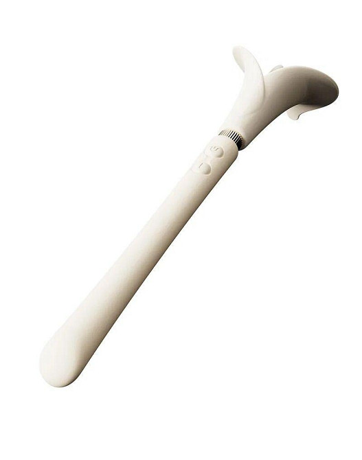Роскошный вибромассажер Zalo – Calla Ivory White, двусторонний, 2 мотора Sex Aura Киев - изображение 3