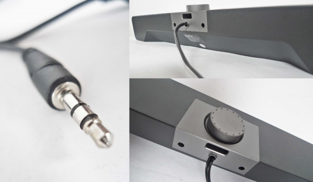 Компьютерный саундбар LeerFei YST-1003 2.0, 6 Вт, USB-питание, AUX 3.5 мм, регулятор громкости, черный Киев - изображение 6