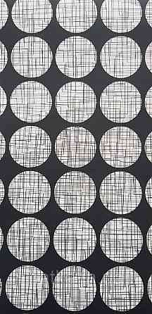 Шпалери вінілові на флізеліні Rasch Clasik 0,53х10 дитячі кола сірі на чорному Київ
