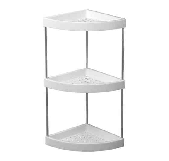 Полка 3-ярусная угловая (пластик) 250х250мм LEDEME LM362-3 Харьков