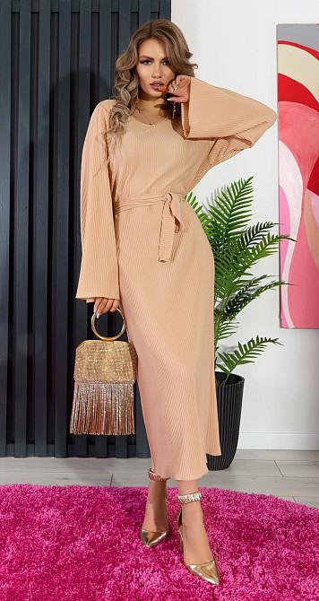 Довге плаття плісе (46) Київ - фото 3