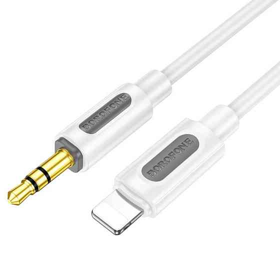 Аудіокабель BOROFONE BL20 True sound silicone digital audio conversion cable iP White Одеса