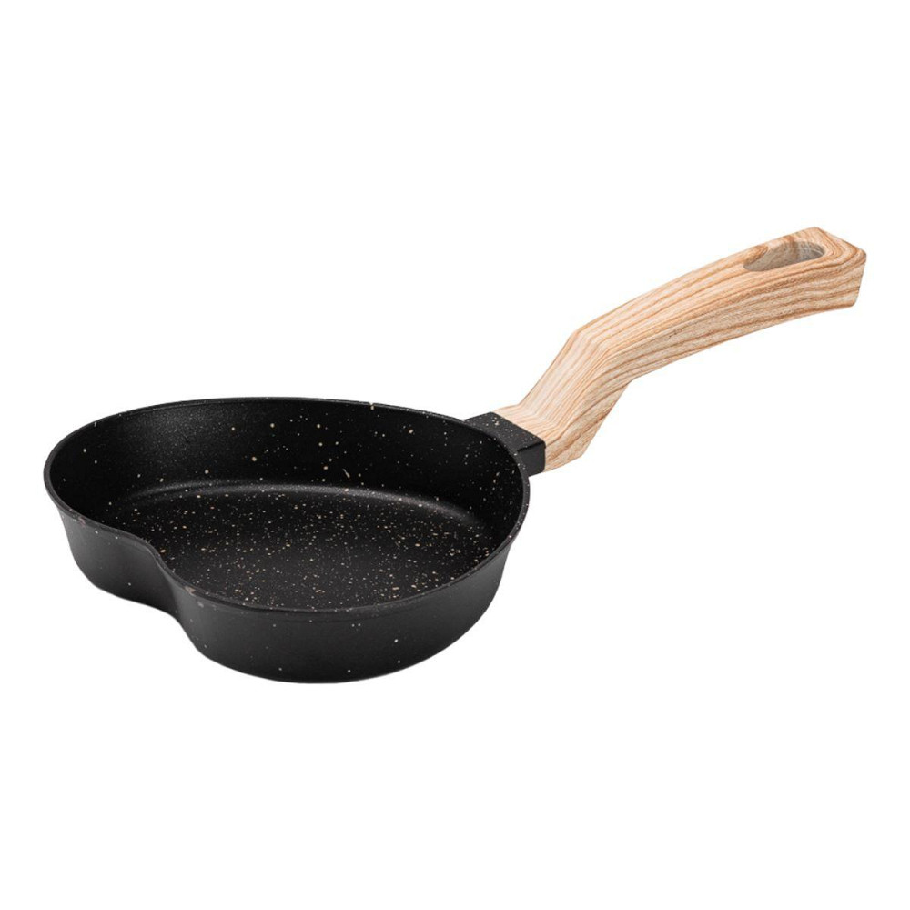 Сковорода-сердце с антипригарным покрытием черная Киев - изображение 1