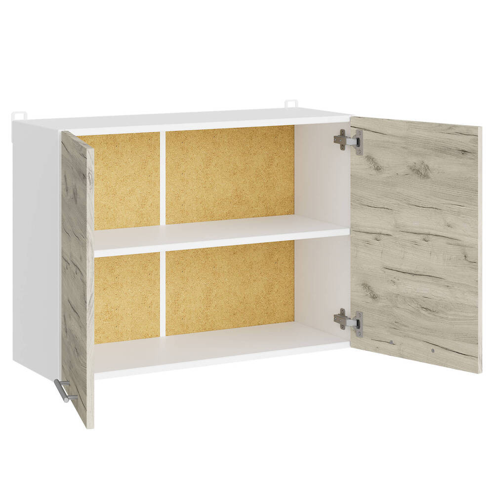 Кухонный модуль верхний Эверест Эко 800 дуб крафт белый/белый 80х30х58 см (DTM-071003) Днепр - изображение 2