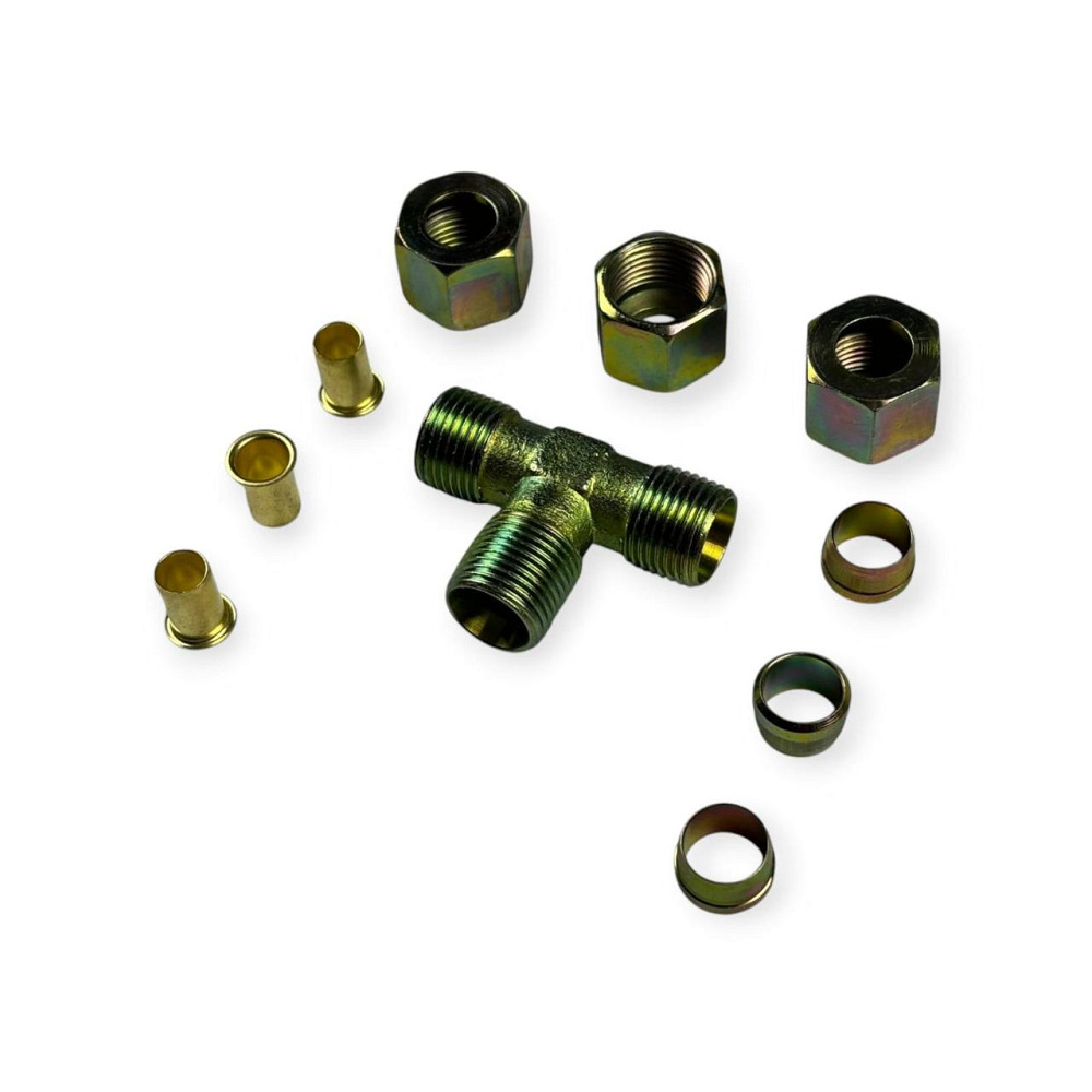 Аварійне метал розбірний трійник 12x12x12 з'єднання Мукачево - фото 2