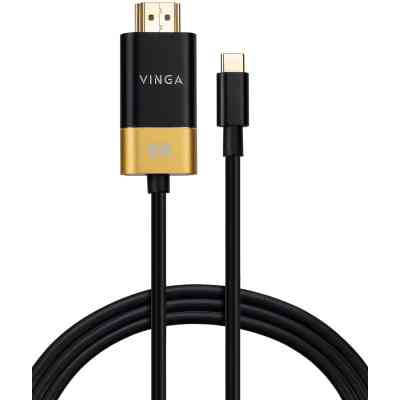 Кабель мультимедийный USB-C to HDMI M 1.5m v2.1 8K60Hz Gold plated Vinga (VCPVCCH2115) Винница