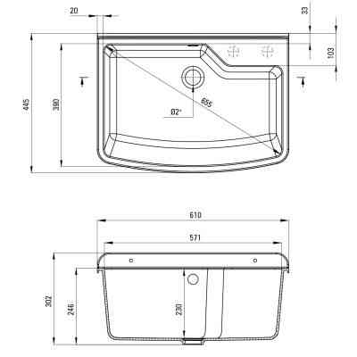 Мойка кухонная Deante Garden (ZYT 310B) Винница