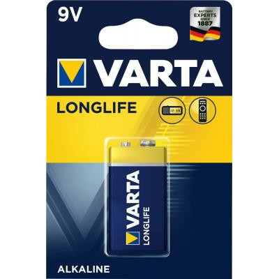 Батарейка Varta Longlife 9V 6LR61 (04122101411) Вінниця - фото 1