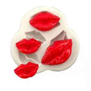 Молд силиконовый Губы 83 на 73 мм серый Киев