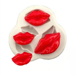 Молд силиконовый Губы 83 на 73 мм серый Киев - изображение 5