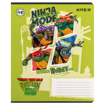 Зошит Kite Ninja Turtles, 12 аркушів, лінія (NT24-234) Вінниця - фото 5