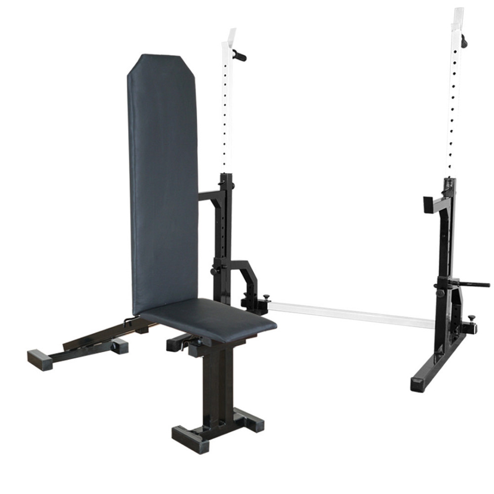 Скамья с отрицательным углом 40 на 40 мм + Стойки со страховкой 40 на 40 мм + брусья и штыри под блины Киев - изображение 7