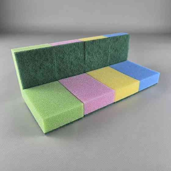 Мочалка поролонова для посуду 8 шт. Польща Харків