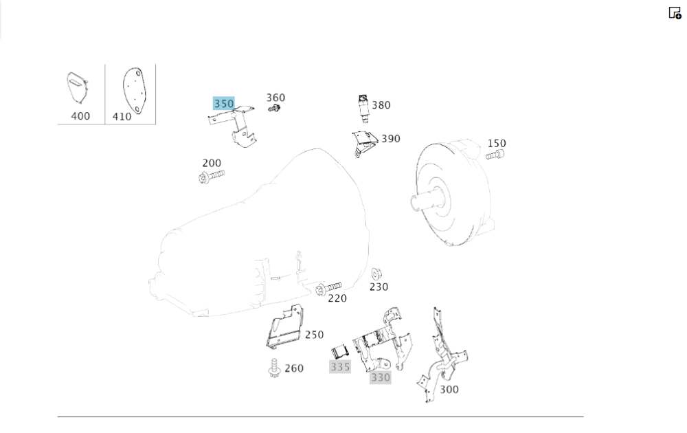 Mercedes-Benz  A2761509173 Тримач на коробці передач праворуч ML/GLE W166 GL/GLS X166 GLE Coupe C292 Одеса - фото 2
