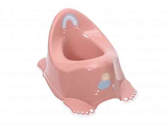 Горшок детский пудра Метео без музыки антискользящий (ME-001-123, Pink Pearl) ТМ TEGA Киев