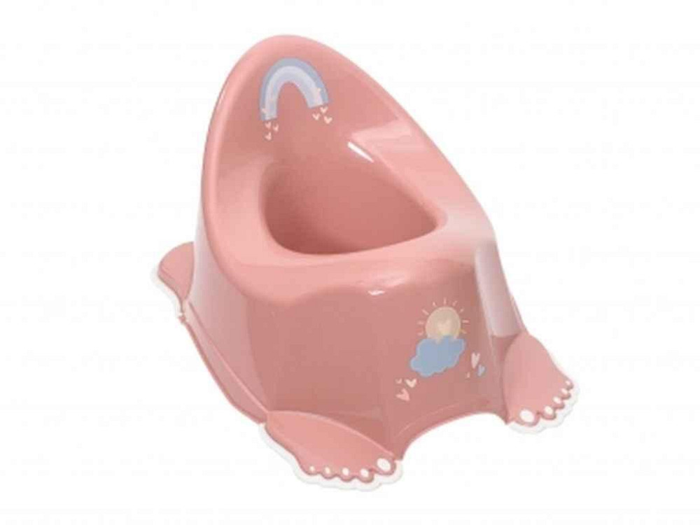 Горшок детский пудра Метео без музыки антискользящий (ME-001-123, Pink Pearl) ТМ TEGA Киев - изображение 1