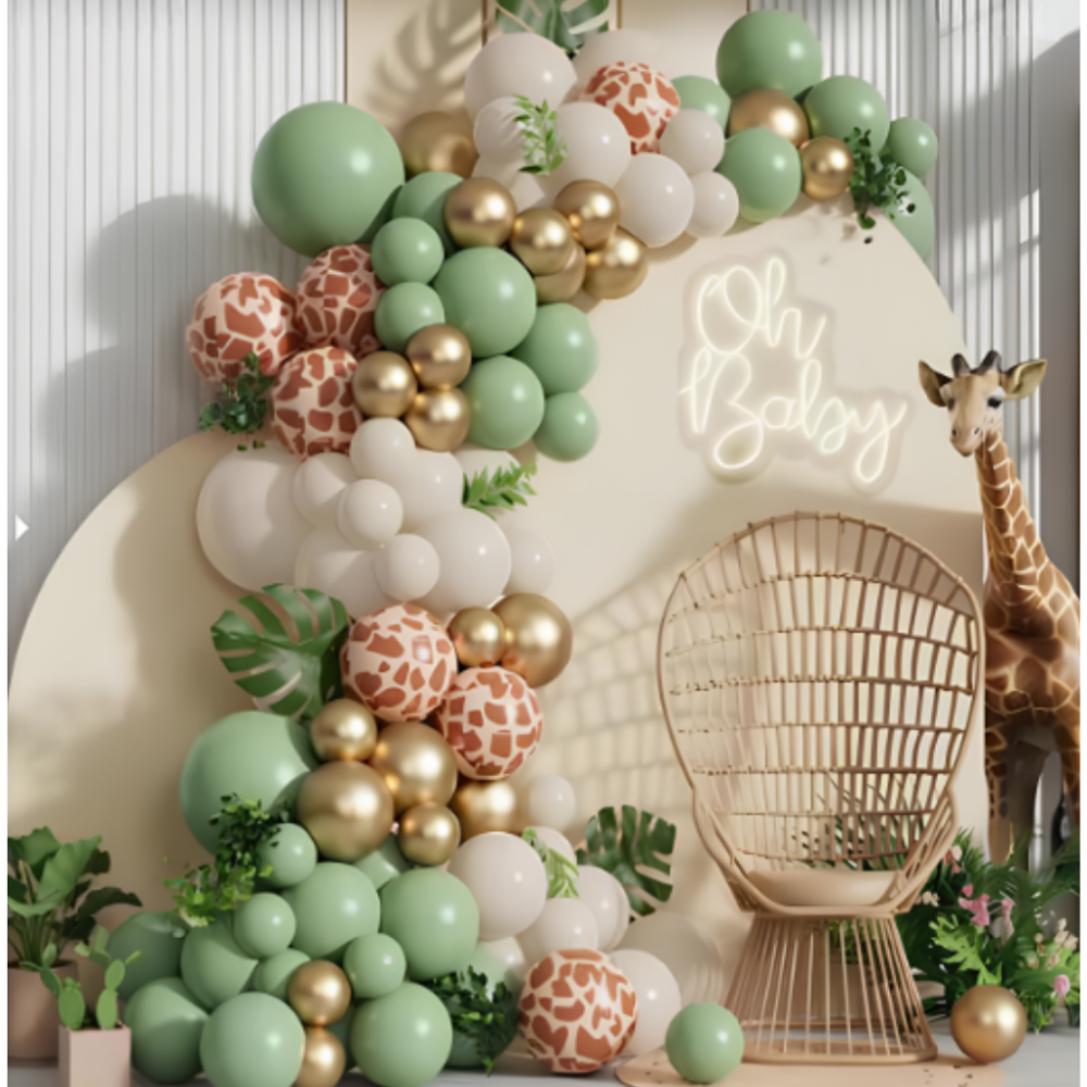 Набір повітряних куль «Жираф», прикраса для урочистої події, дня народження, вечірки Кам'янець-Подільський - фото 1
