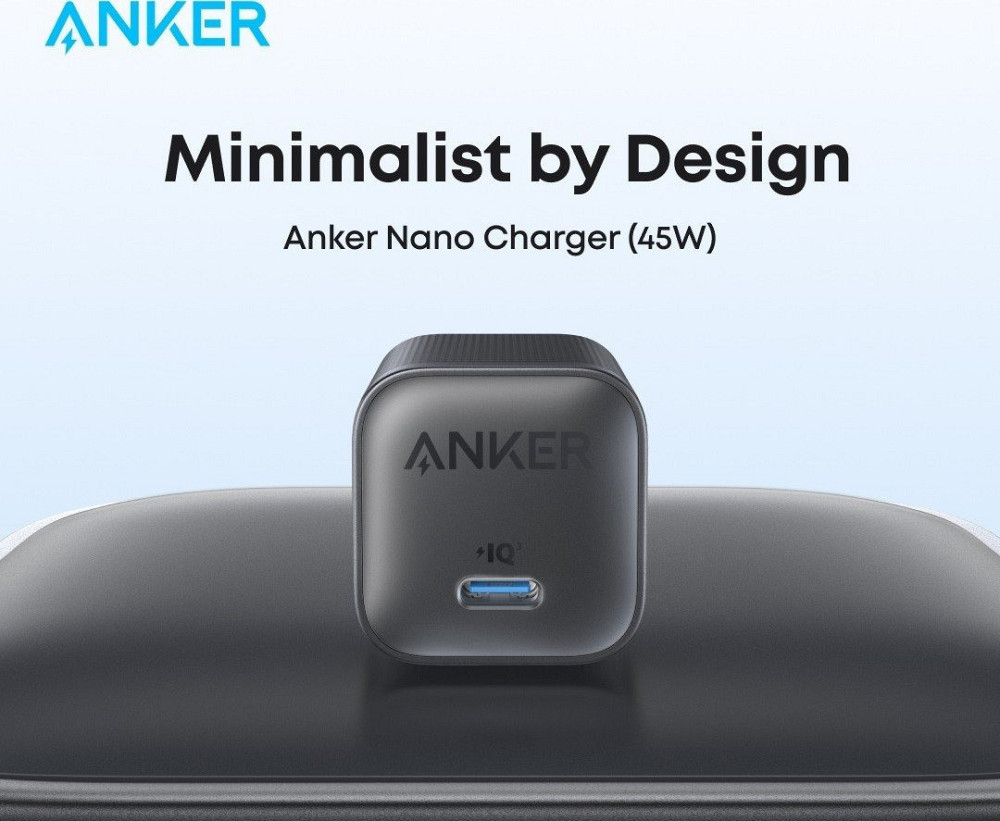 Мережевий зарядний пристрій Anker Nano Charger 45 W USB-C Black (A2692L11) ( 13537 ) Харків - фото 2