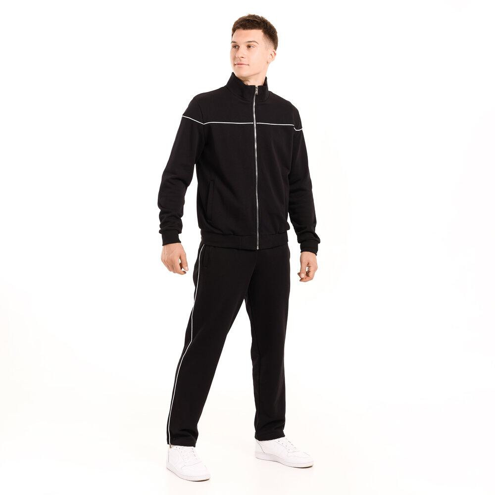 Спортивний демісезонний костюм чоловічий чорний. Комплект штани та кофта Pobedov Brume Київ - фото 1
