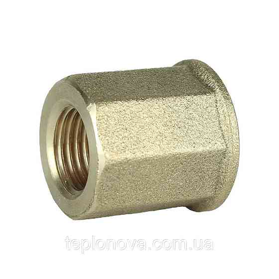 Муфта редукційна латунна 3/8| ВР х 1/4| ВР штампована восьмигранна А0321А VA Чернівці
