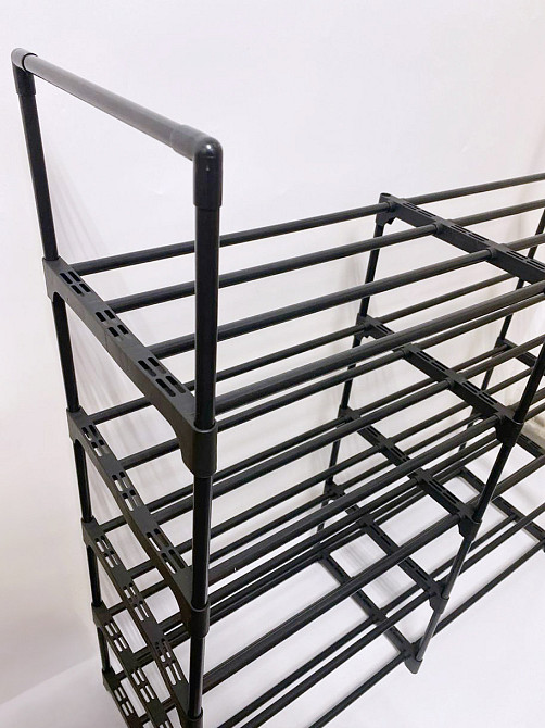 Модульная полочка для обуви, черный органайзер на 5 полочек для передней 85x90x28 см Черная Каменец-Подольский - изображение 7