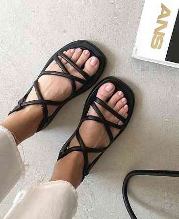 Olli Босоніжки жіночі OLLI 95-0106 чорні (літо, шкіра натуральна) (5151) Коломия