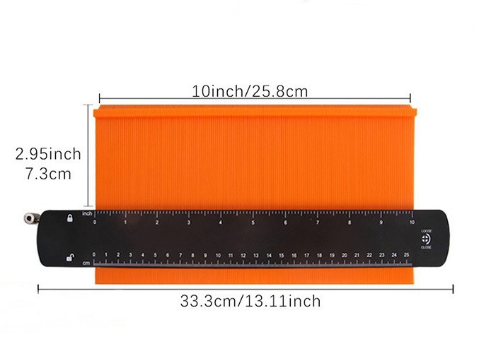 Контуромір 10 дюймів,контурний шаблон,вимірювач контуру,Шаблон для копіювання,шаблон лінійка,вимірювач контуру,Контурна лінійка Київ - фото 1