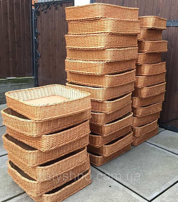 Лоток плетеный  из лозы для хранения овощей/корзина из лозы опт /корзина плетеная Киев - изображение 2
