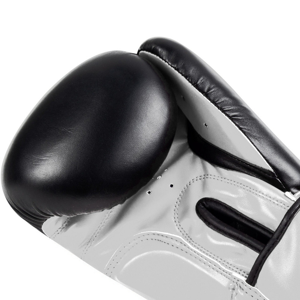 Боксерські рукавиці PowerPlay 3004 Classic Чорно-Білі 12 унцій Каменское - изображение 7