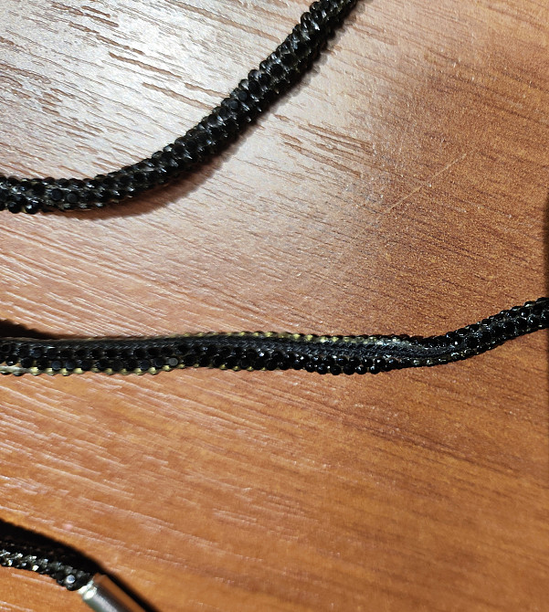 УЦЕНКА! Шнурки со стразами 2 шт (Черный) Смела - изображение 9