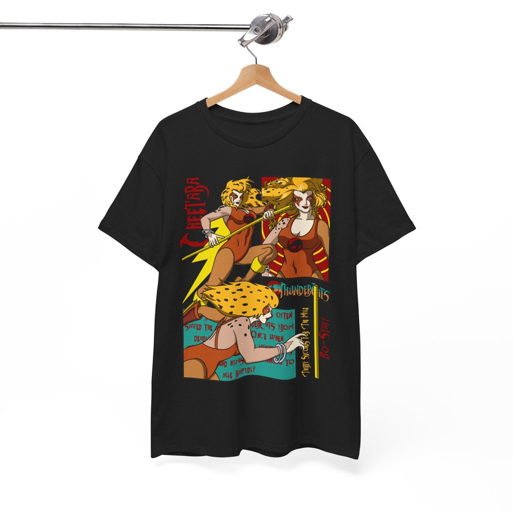 Футболка для хлопчика з аніме принтом Кхеетара Тхундеркатс Вінтаге Картоон оверсайз (зріст від 165 до 180) Чорний AnimeJ0246m Дніпро - фото 8